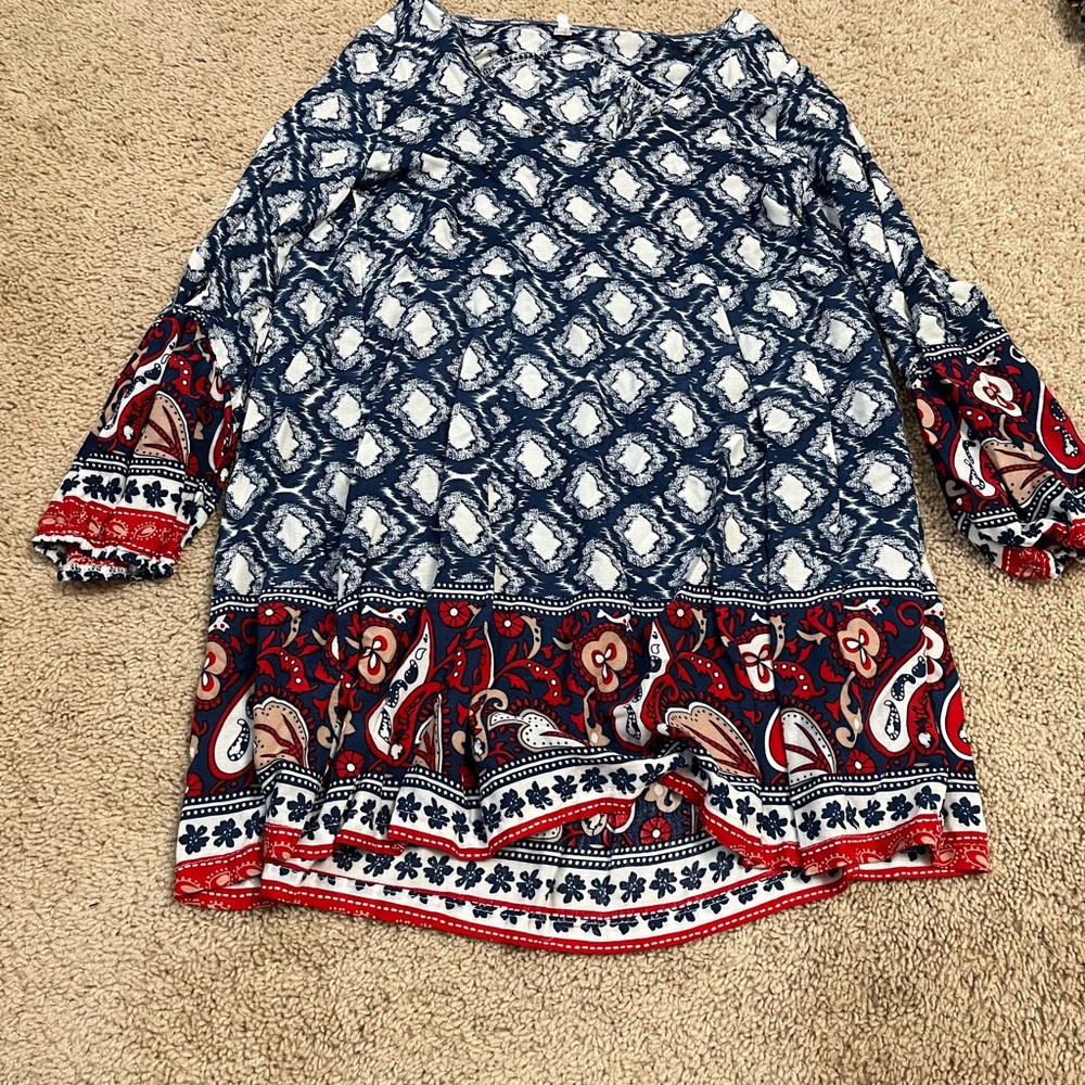 Blue and Red Amy Fashion Dress